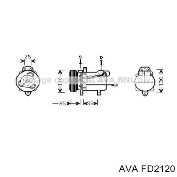Радиатор 1652503 Ford