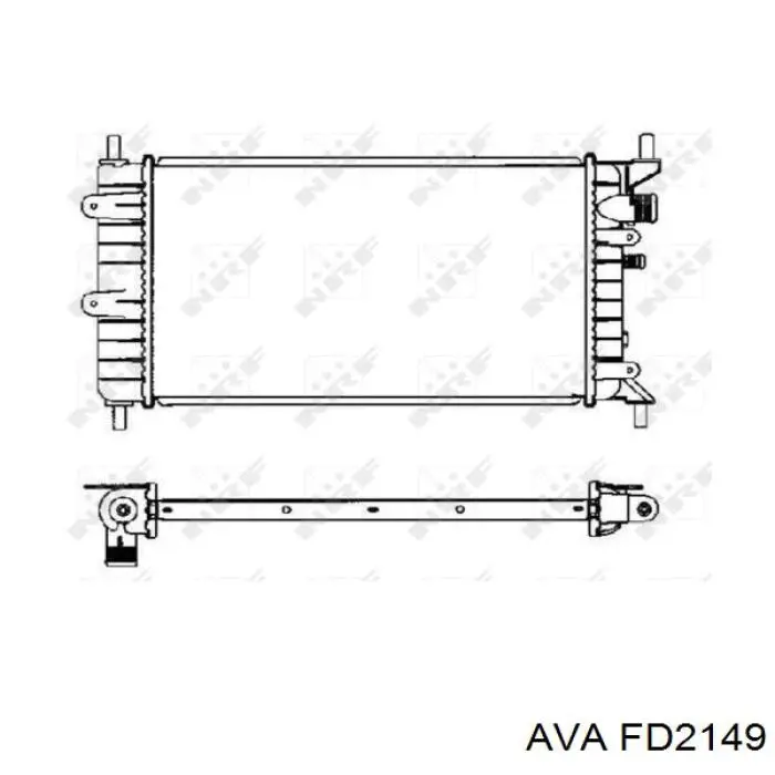 Радиатор FD2149 AVA