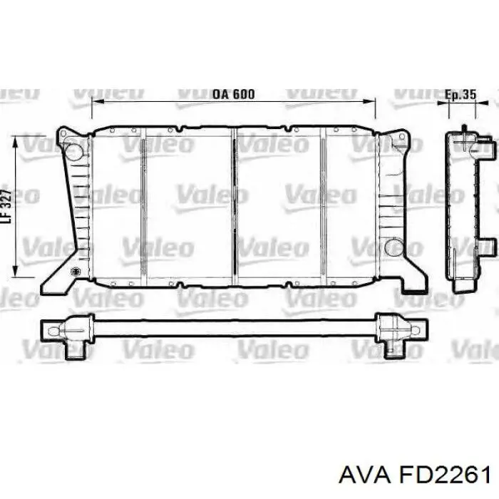 Радиатор FD2261 AVA
