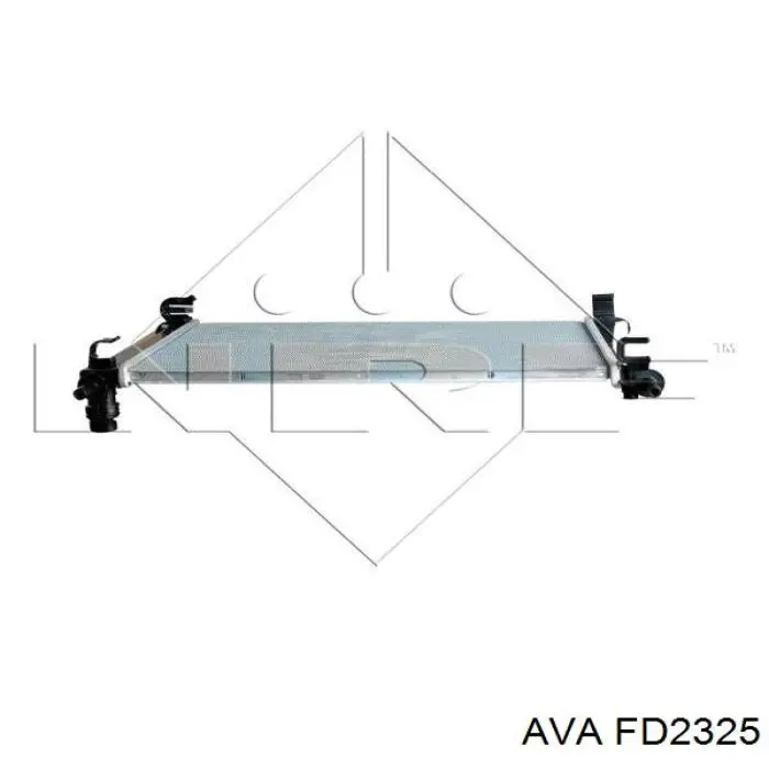 Радиатор охлаждения двигателя AVA FD2325 цена, от 47.19 USD