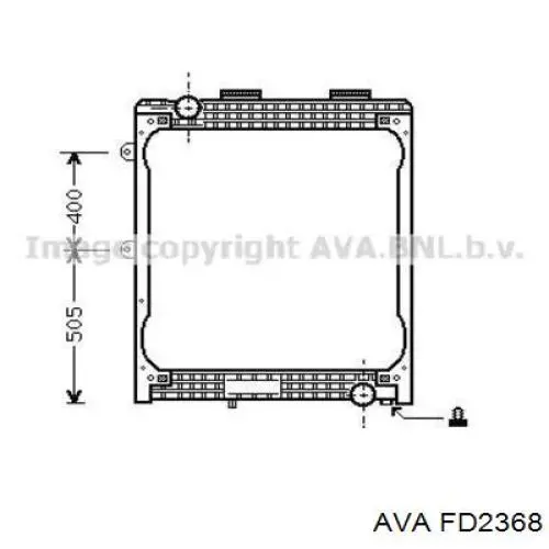 Радиатор охлаждения AVA FD2368
