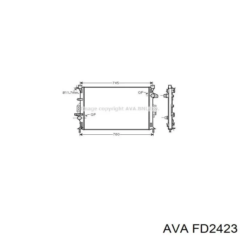 Радиатор FD2423 AVA