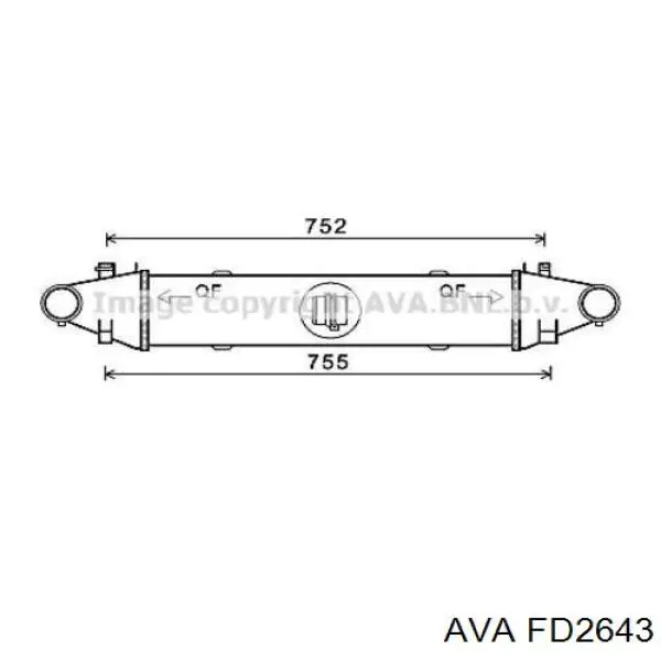 Радиатор FD2643 AVA