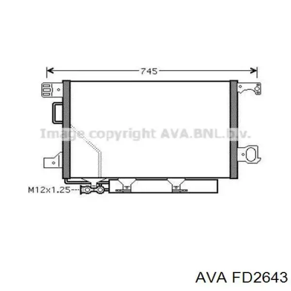 Радиатор охлаждения AVA FD2643