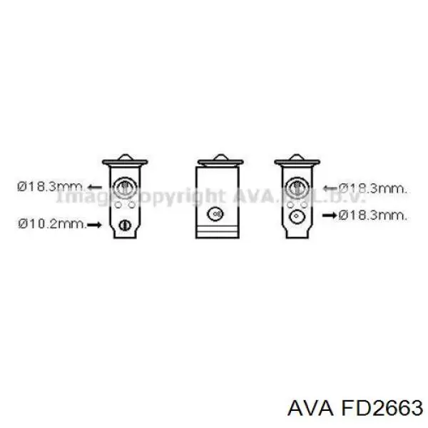 Радиатор охлаждения AVA FD2663