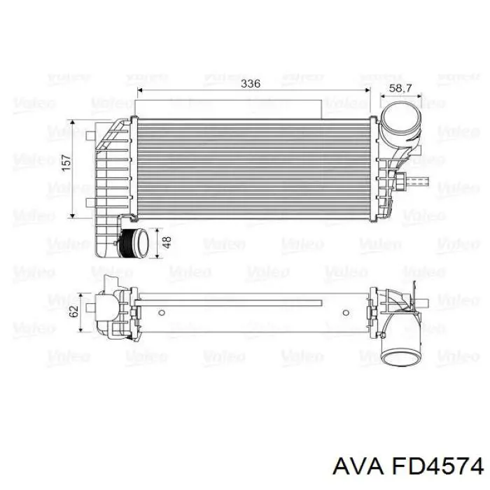 Интеркулер FD4574 AVA