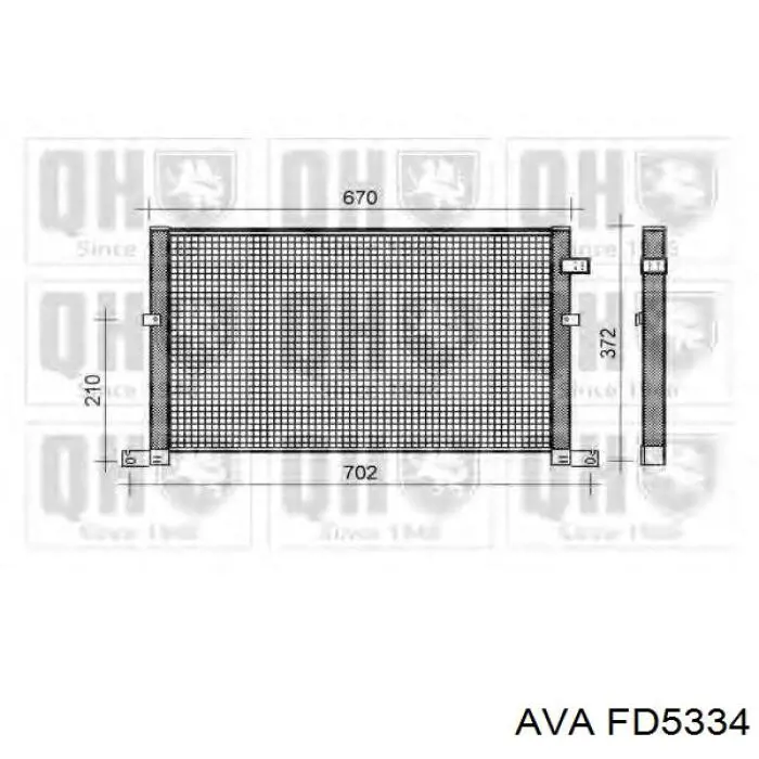 Радиатор кондиционера FD5334 AVA