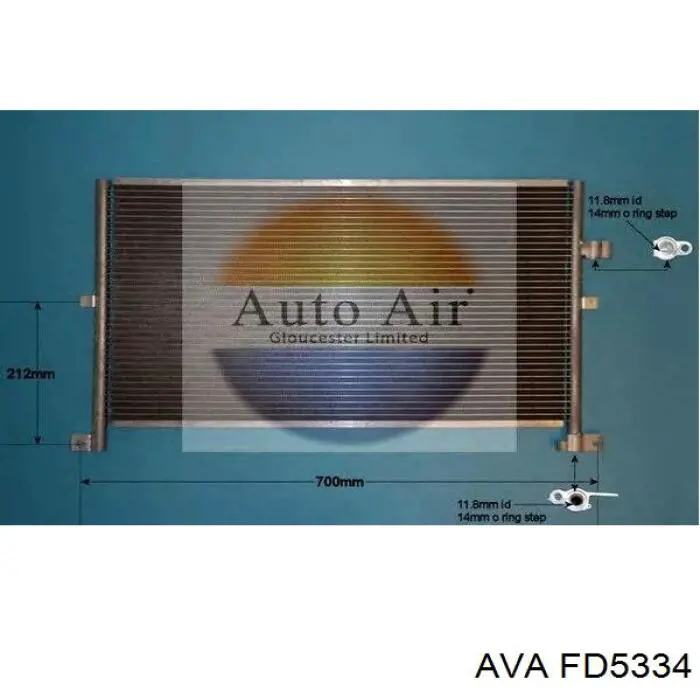 Купить FD5334 AVA Радиатор системы охлаждения кондиционера