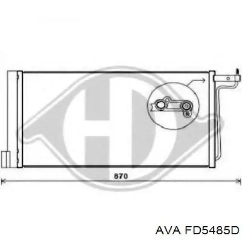Радиатор кондиционера FD5485D AVA