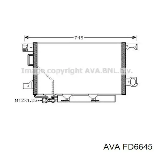 Радиатор печки FD6645 AVA