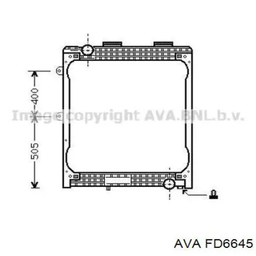 Купить FD6645 AVA Радиатор печки