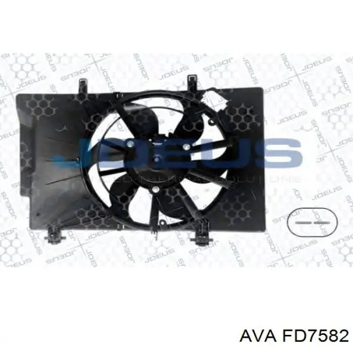Диффузор радиатора охлаждения в сборе с мотором и крыльчаткой AVA FD7582 цена, от 79.81 USD