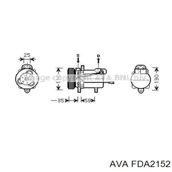 FDA2152 AVA Радиатор основной
