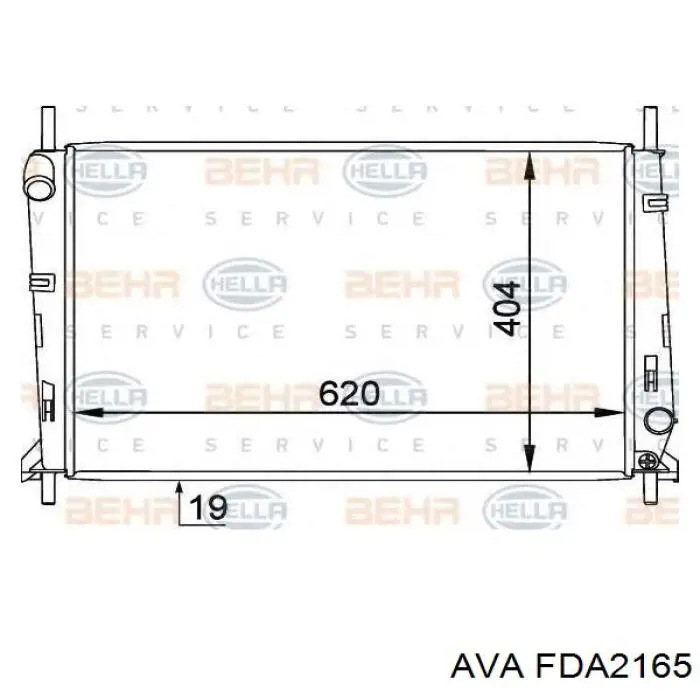 Купить FDA2165 AVA Радиатор водяной
