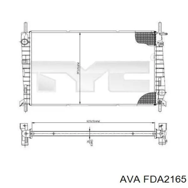 Радиатор FDA2165 AVA