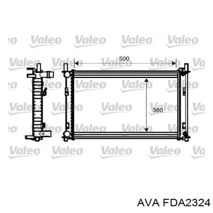 Радиатор FDA2324 AVA