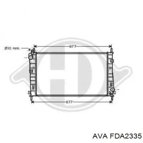 Купить FDA2335 AVA Радиатор водяной