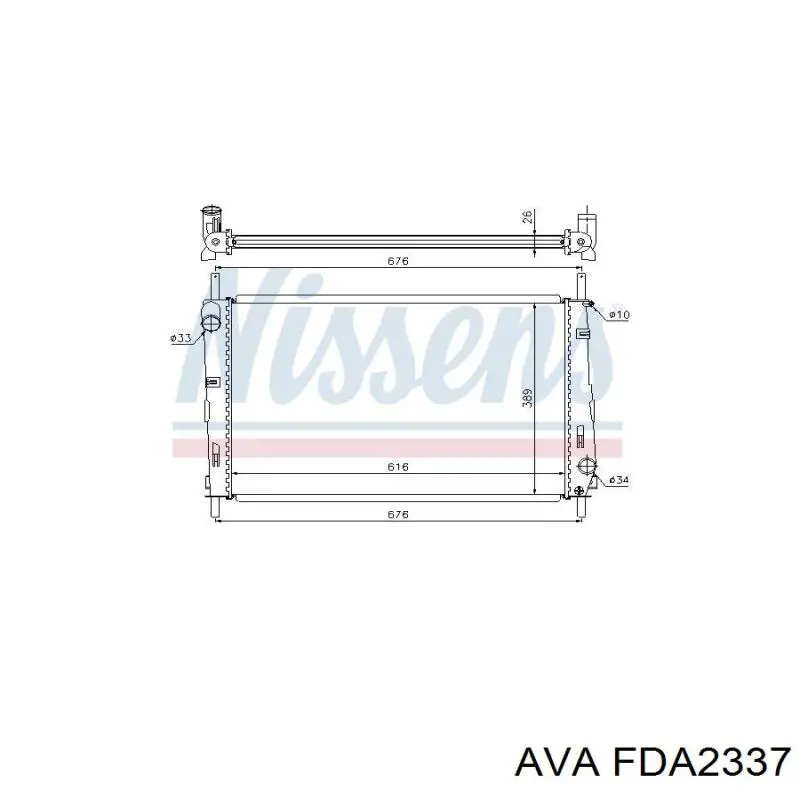 FDA2337 AVA Радиатор основной