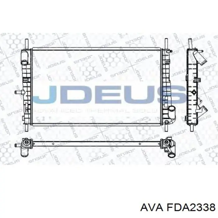 Радиатор охлаждения двигателя AVA FDA2338 цена, от 69.61 USD