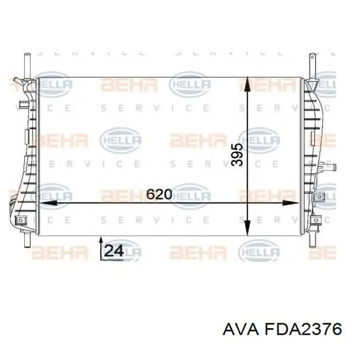 FDA2376 AVA Радиатор основной