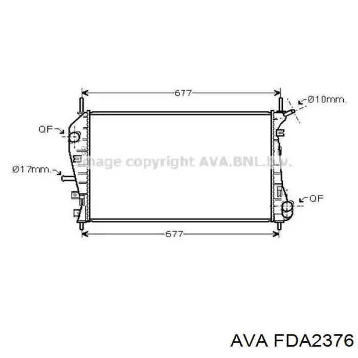 Радиатор FDA2376 AVA