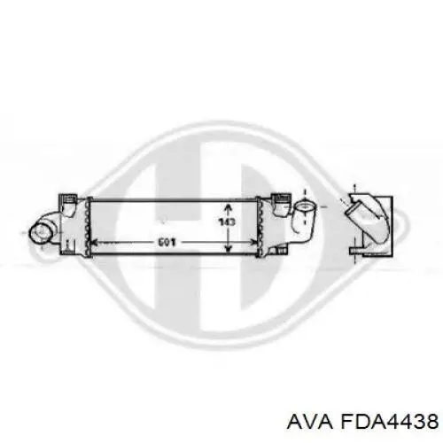 Система охлаждения наддувочного воздуха AVA FDA4438 цена, от 76.10 USD