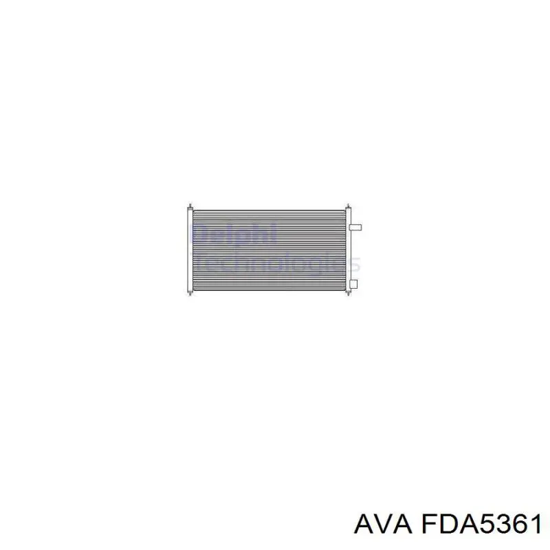 Радиатор охлаждения кондиционера AVA FDA5361
