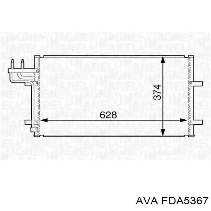 Купить FDA5367 AVA Радиатор системы охлаждения кондиционера