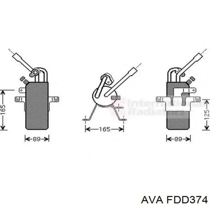 Ресивер кондиционера AVA FDD374