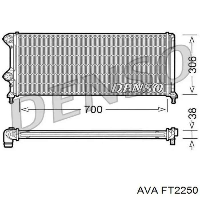 Радиатор FT2250 AVA