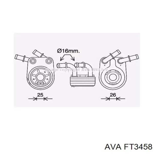 Масляный радиатор FT3458 AVA