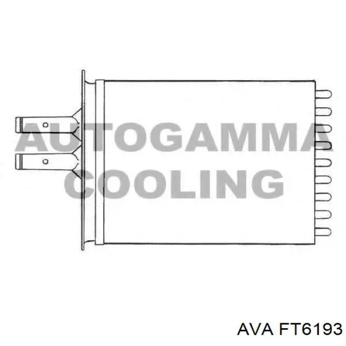 Радиатор печки (отопителя) AVA FT6193 цена, от 16.63 USD