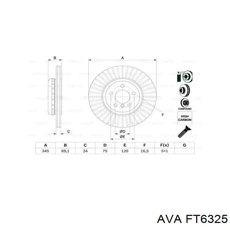 Купить FT6325 AVA Радиатор печки
