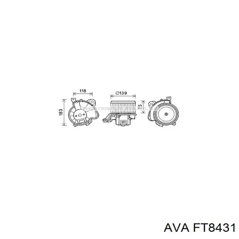 Вентилятор печки FT8431 AVA