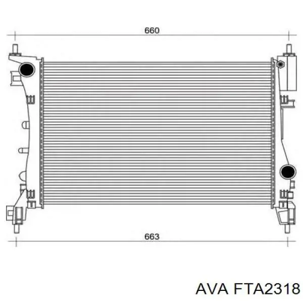 Радиатор FTA2318 AVA