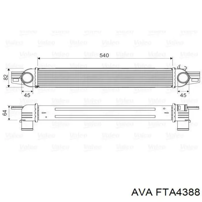 Интеркулер FTA4388 AVA