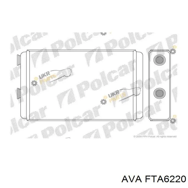 Радиатор печки (отопителя) AVA FTA6220 цена, от 28.94 USD