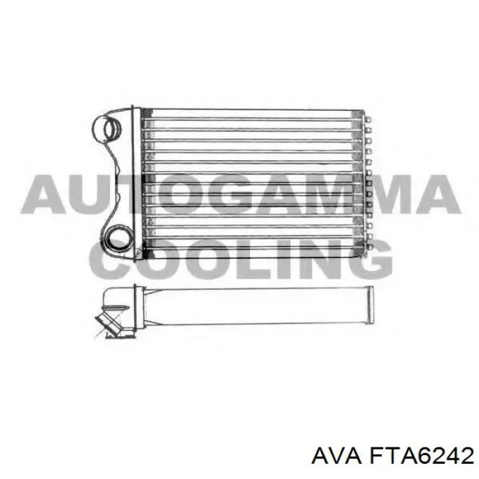 Радиатор печки FTA6242 AVA