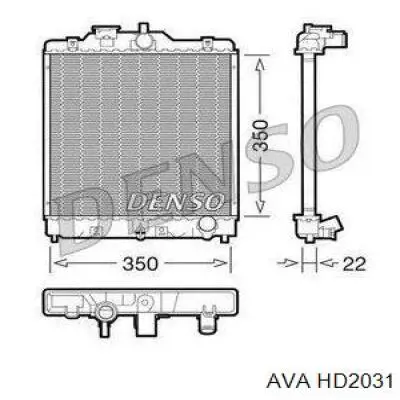 HD2031 AVA Радиатор основной