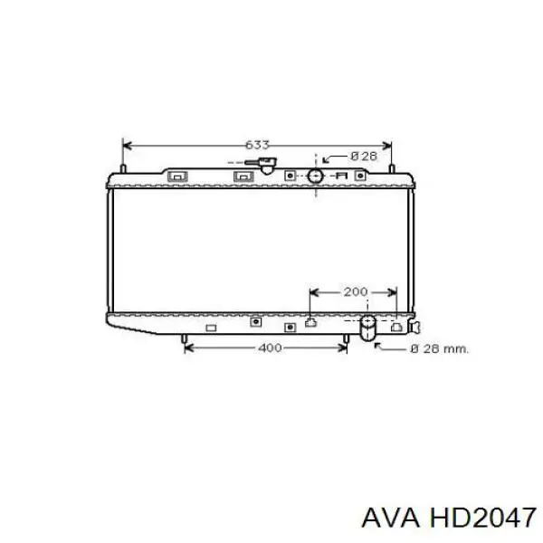 Радиатор HD2047 AVA