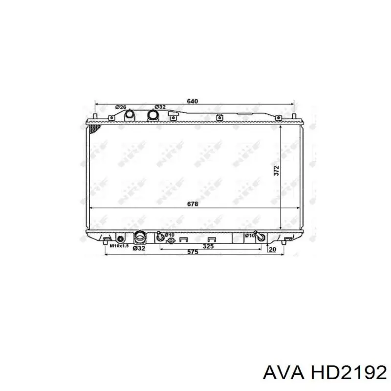 Радиатор HD2192 AVA