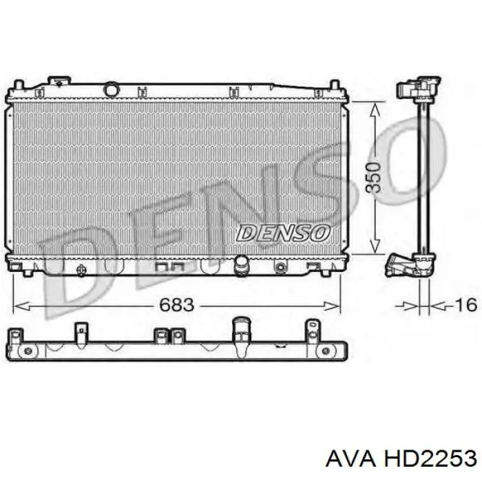 Радиатор HD2253 AVA