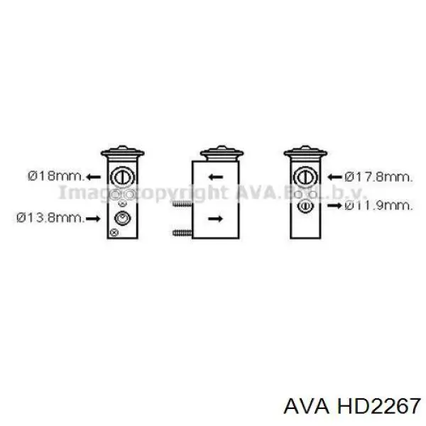Радиатор HD2267 AVA