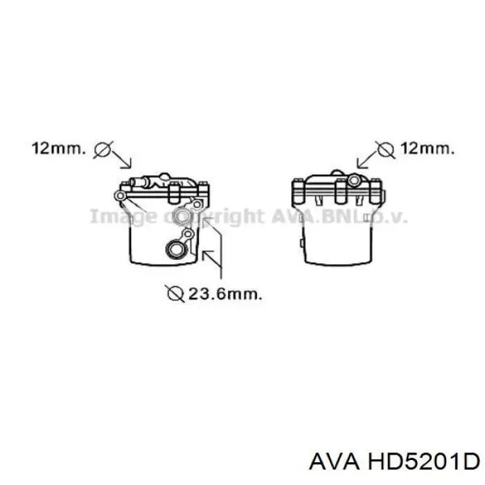 Конденсатор кондиционера AVA HD5201D цена, от 72.91 USD