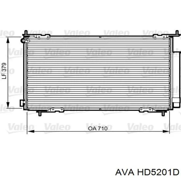 Конденсатор кондиционера AVA HD5201D цена, от 72.91 USD