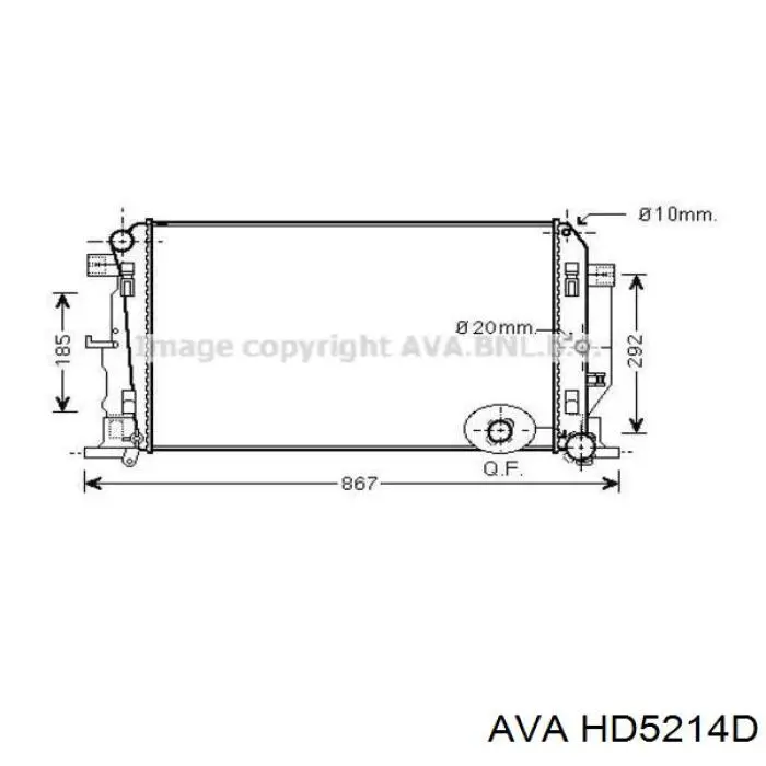 HD5214D AVA радиатор кондиционера