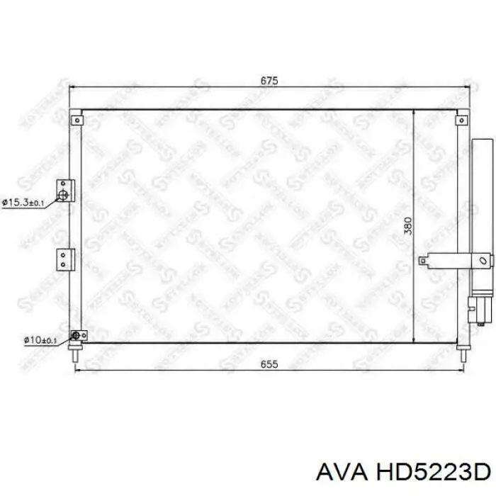 Радиатор кондиционера HD5223D AVA