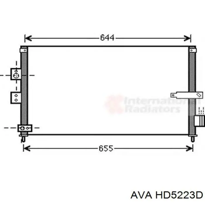 Радиатор кондиционера HD5223D AVA