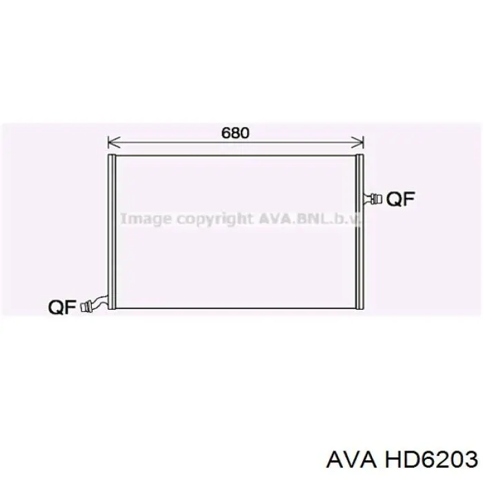 Купить HD6203 AVA Радиатор печки