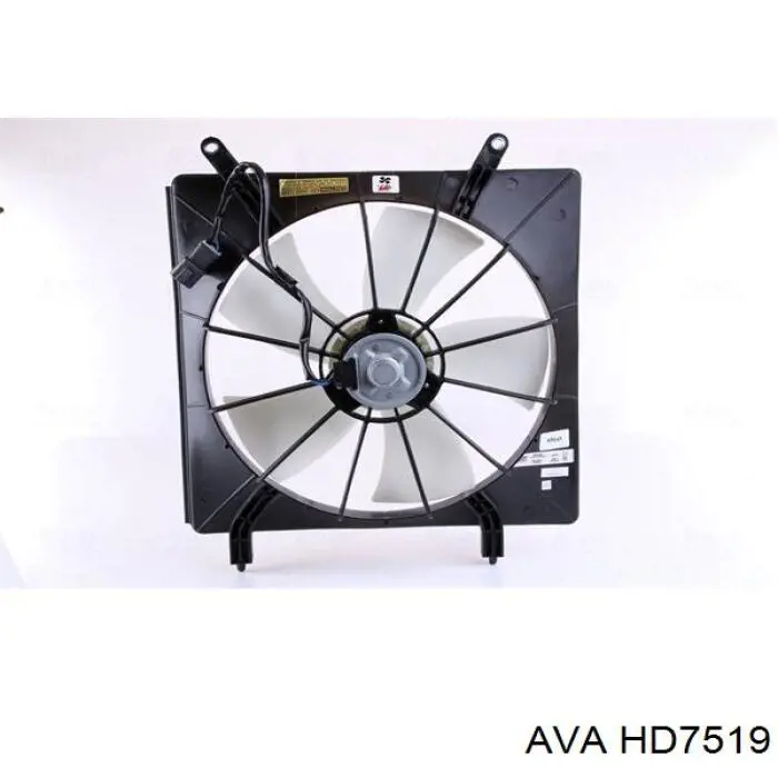 HD7519 AVA Диффузор радиатора охлаждения в сборе с мотором